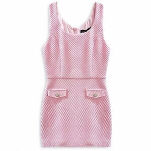 Katie J NYC Pink Textured Kids Dress